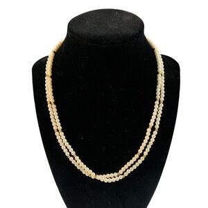 Avon Faux Pearls by the Yard Beaded Necklace 36” NIB